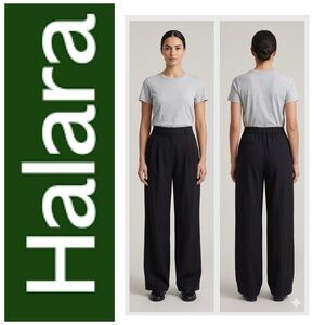 HALARA Black Unisex Work Casual 2Side Pockets Women’s Size Large Work Pants